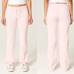 New Hollister Light Pink Bootcut Sweatpants Size M